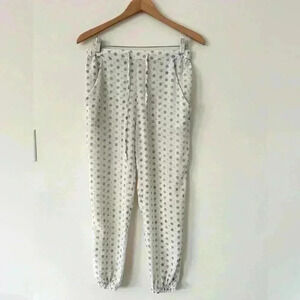Ali Golden Silk Jogger Pants Size XS